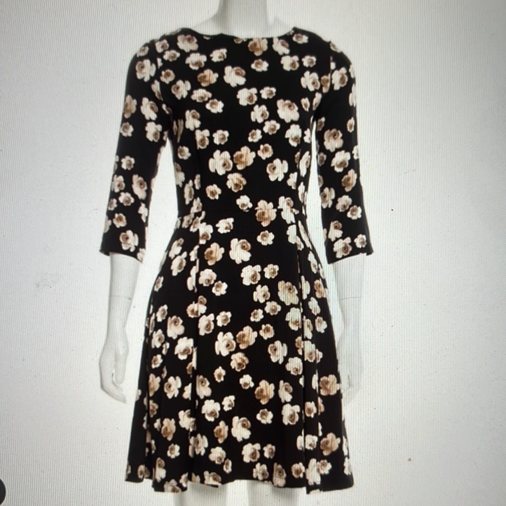 Suno Fit and Flare Floral Dress
